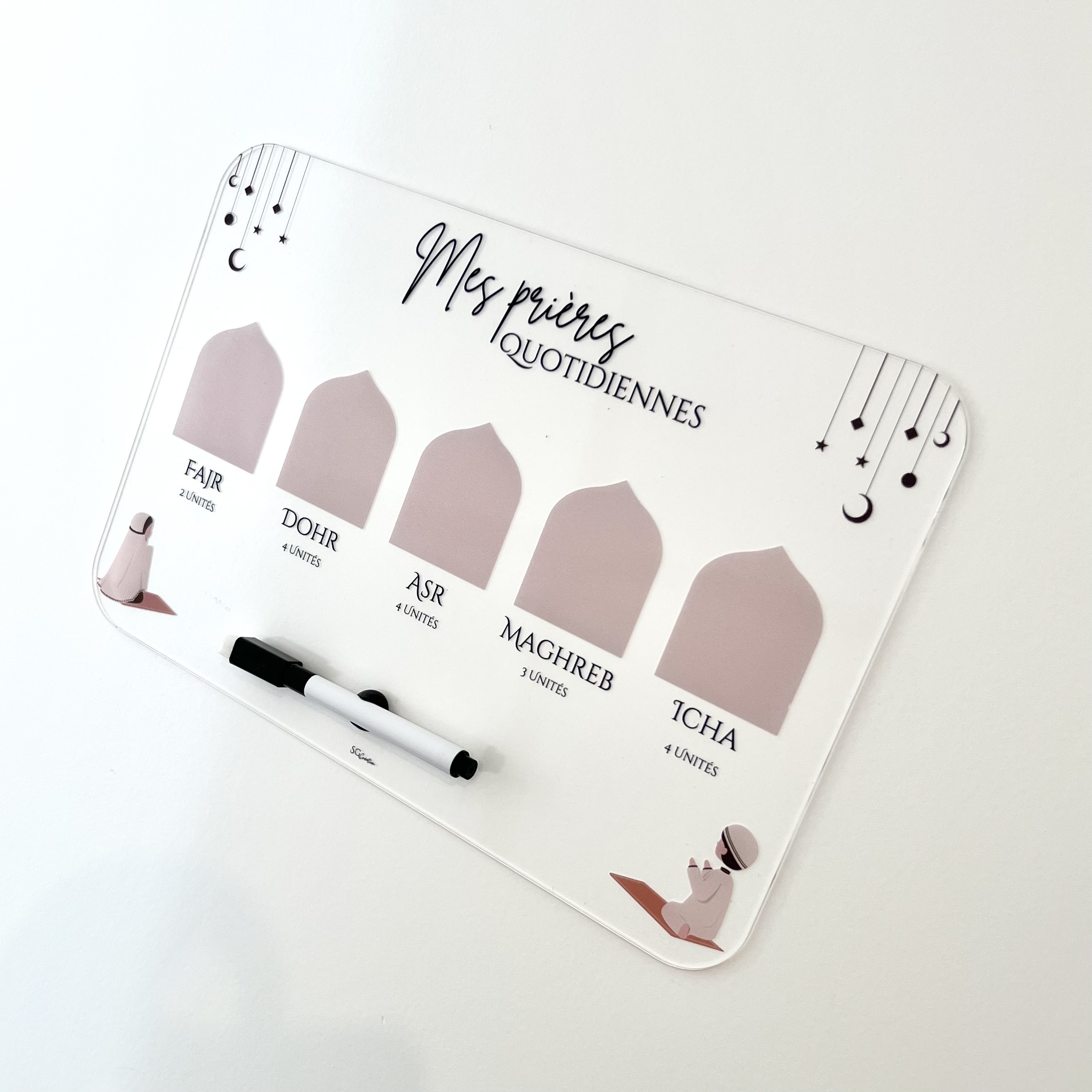 TABLEAU MES PRIÈRES QUOTIDIENNES